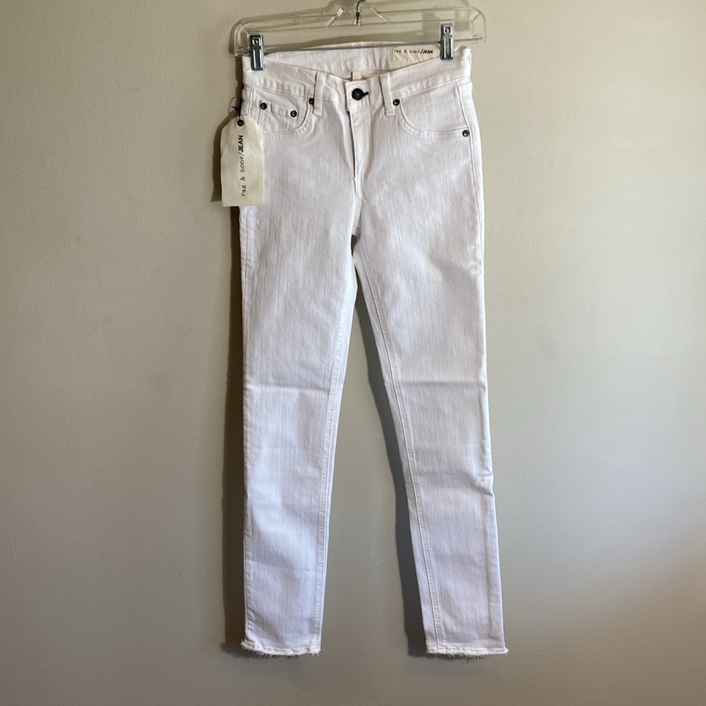 NWT Rag & Bone Jeans with Raw Hem, Capri, Size 26